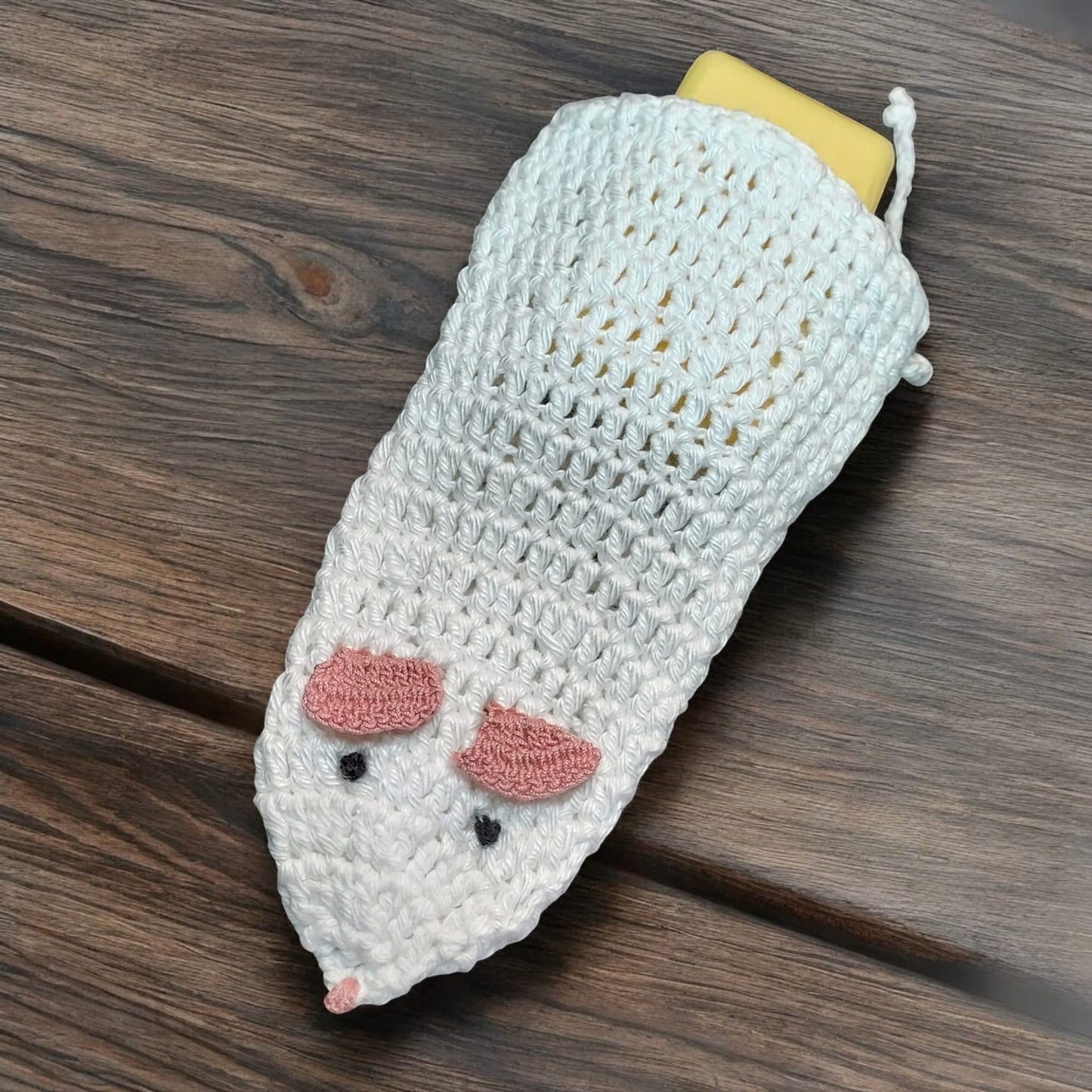 Seifensäckchen weiße Maus